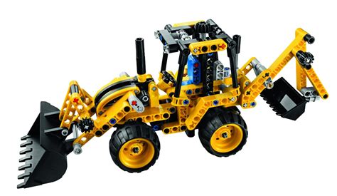 A backhoe loader is a wheel loader with a backhoe added to the back of it. . Lego backhoe
